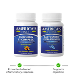 Curcumin C3 Complex & Lactospore - Digestive Health Combo